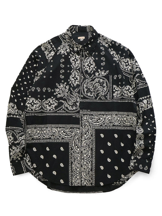 Kapital Gauze Rat Brand Bandana Patchwork Pattern Raglan Shirt