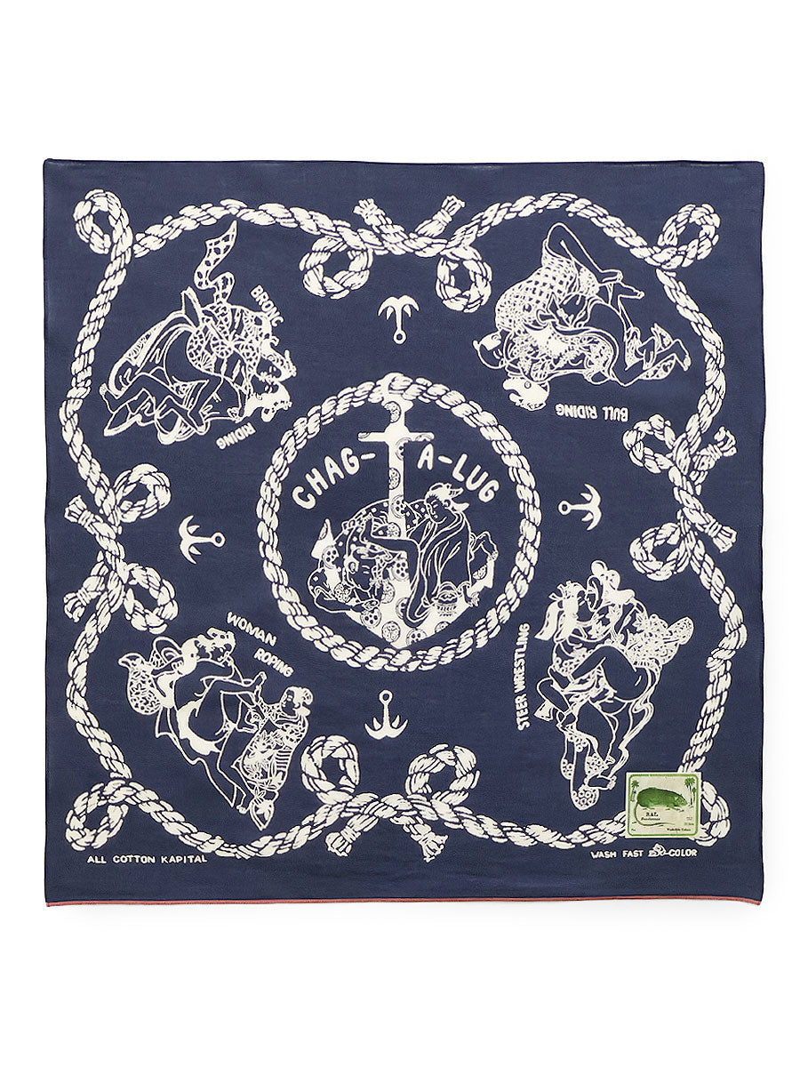 Kapital fastcolor selvedge bandana (Sneak Anchor)