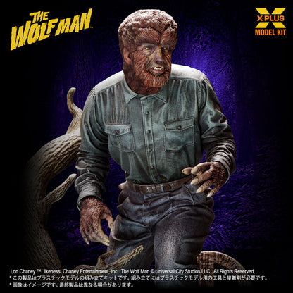 X PLUS The Wolf Man 1/8 Scale Unpainted Plastic Model Kit