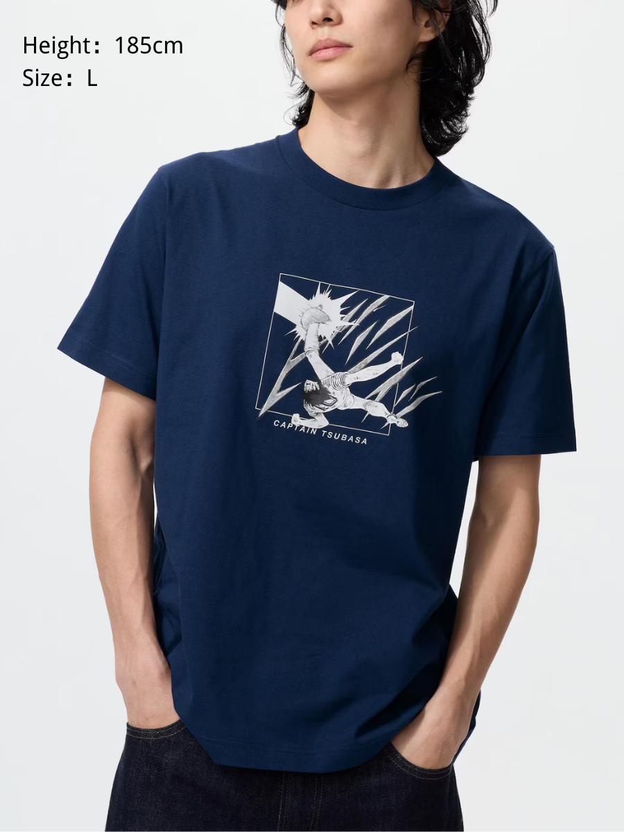 UNIQLO Captain Tsubasa Manga UT T-Shirt Shueisha 100th Anniversary Graphic Cotton Tee