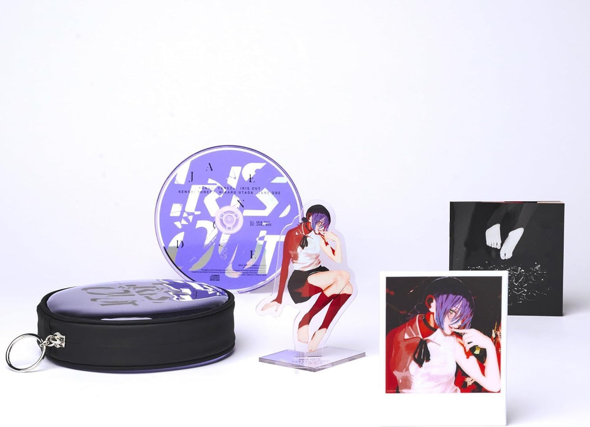 Kenshi Yonezu IRIS OUT / JANE DOE (First-Press Limited Edition) CD + Reze Polaroid + Acrylic Stand + Pouch | Chainsaw Man