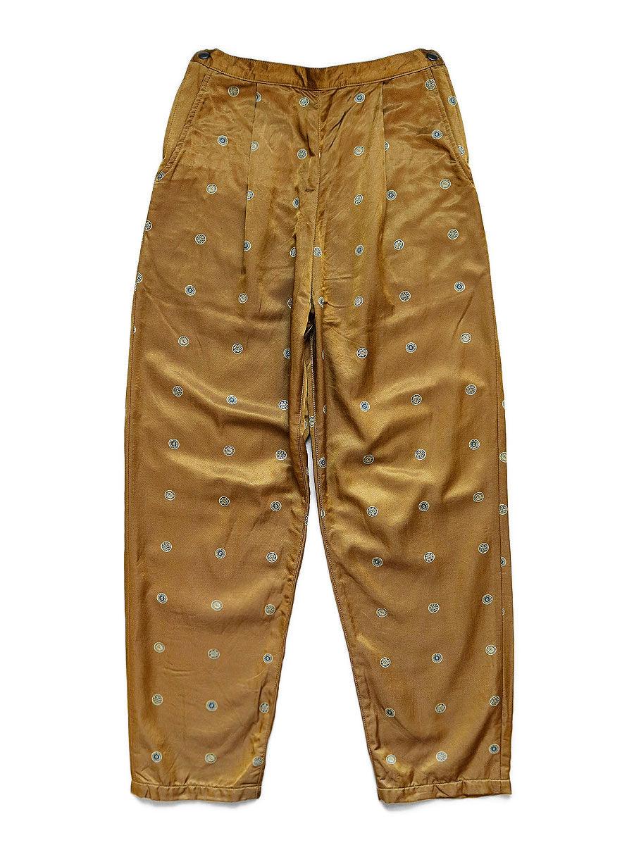 Kapital Cotton rayon back brushed bean crest discharge pt high waist pants _

K2109LP062