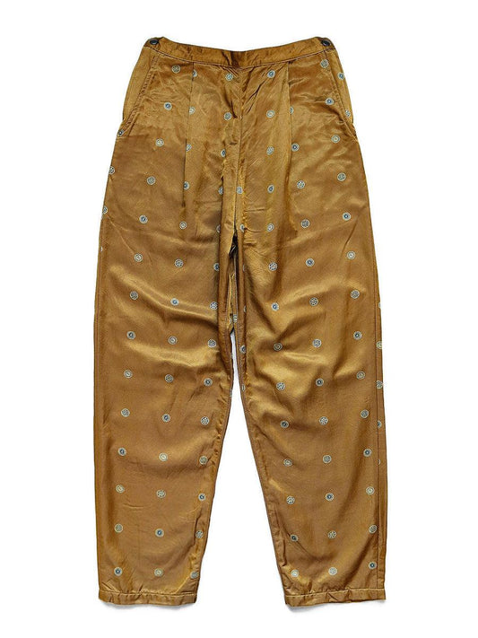 Kapital Cotton rayon back brushed bean crest discharge pt high waist pants _

K2109LP062