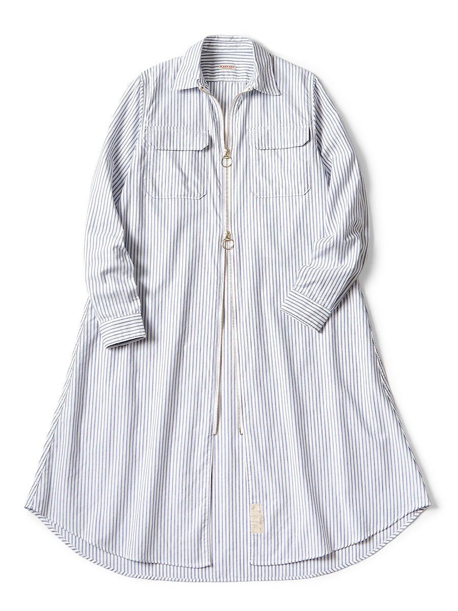 Kapital OX Stripe Drizzler Work Shirt Dress