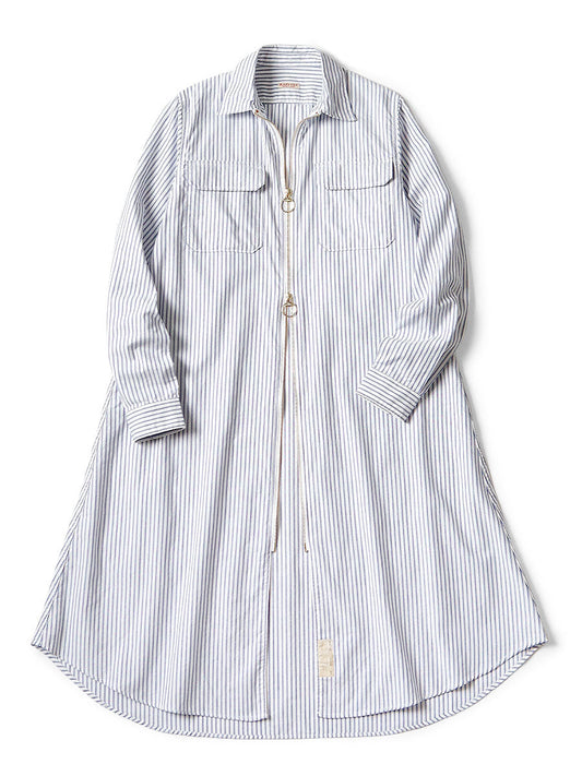 Kapital OX Stripe Drizzler Work Shirt Dress