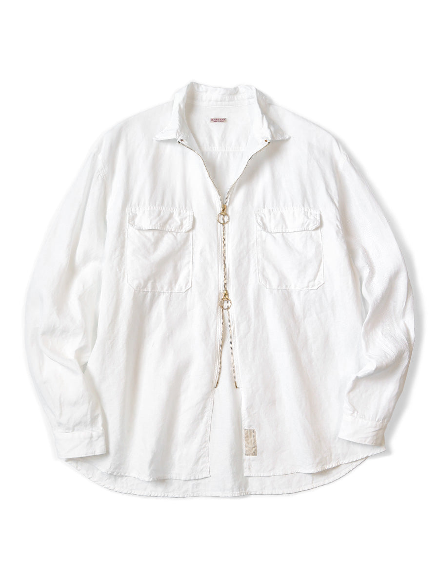 Kapital linen drizzler work shirt (long sleeve)