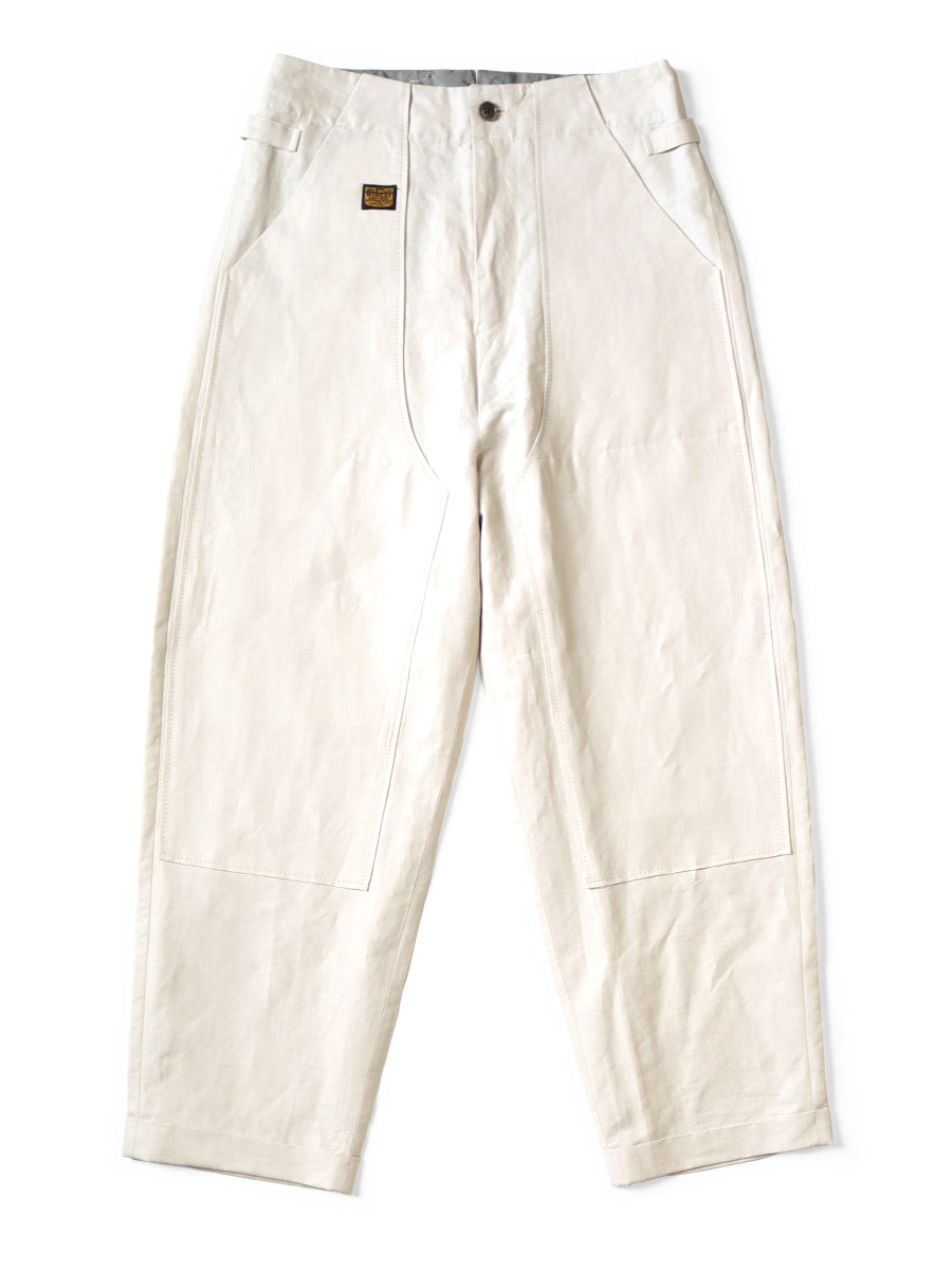 Kapital cotton linen herringbone lumber suit pants