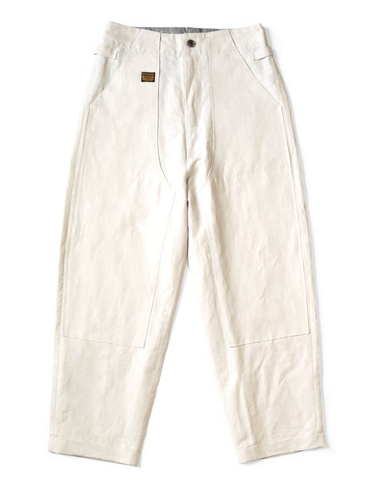 Kapital cotton linen herringbone lumber suit pants