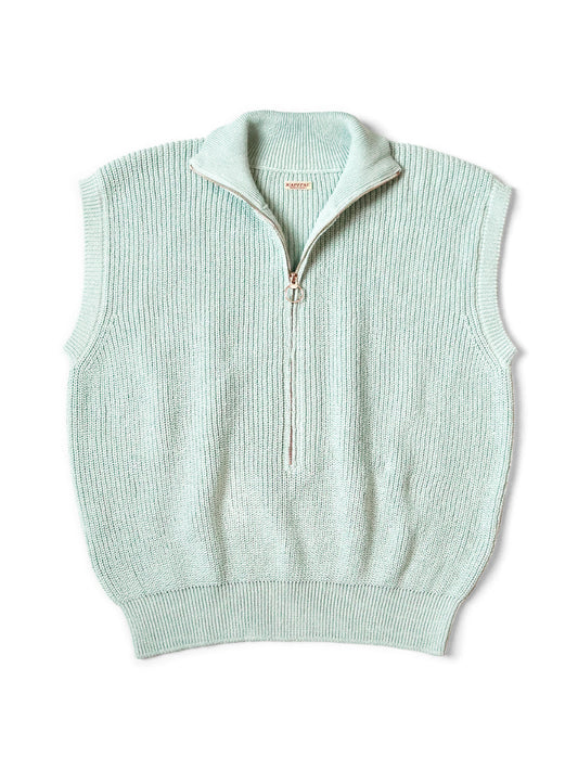 Kapital 5G Rib Knit Half Zip Vest