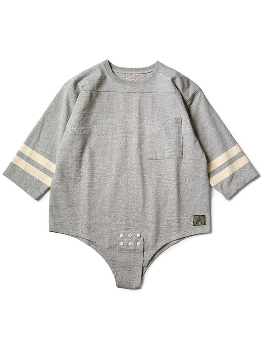 Kapital 16/-Tightly woven heathered jersey swim football T-shirt Tee