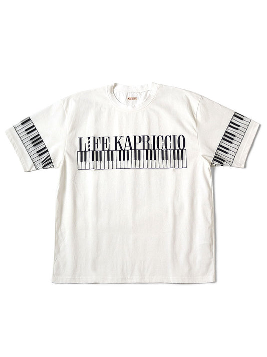 Kapital Opal Jersey Crew T-Shirt (LIFE KAPRICCIO Piano pt) Tee