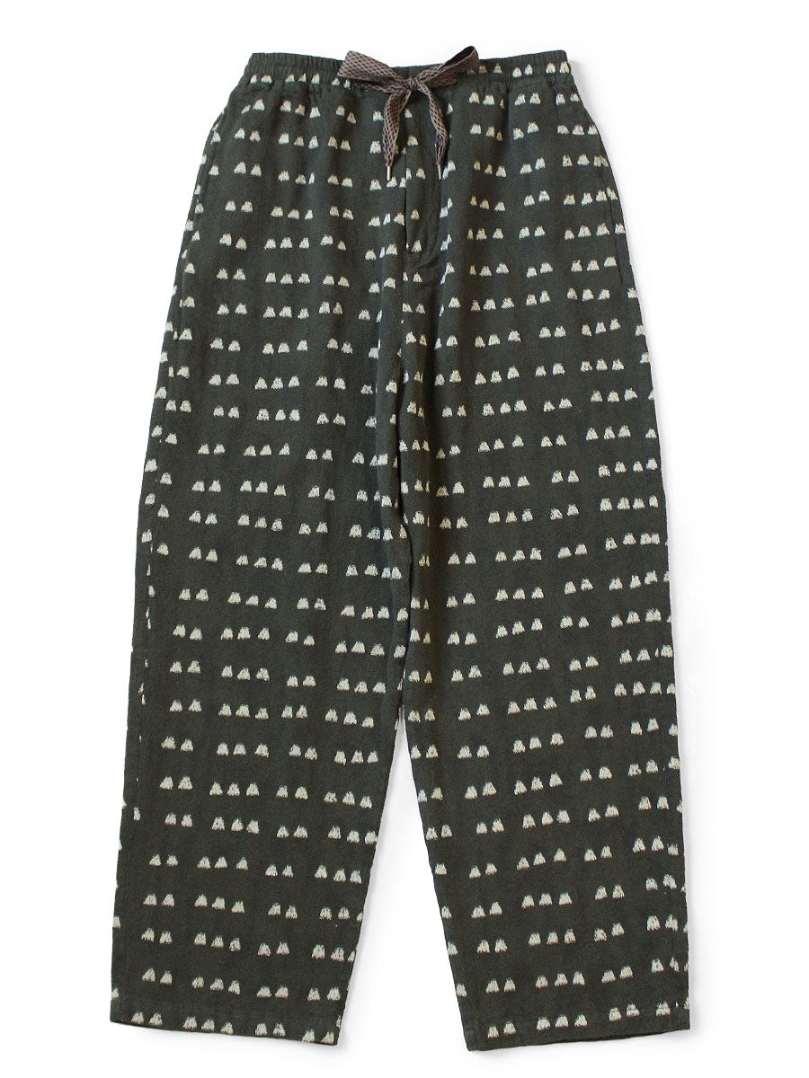 Kapital Cotton Easy Pants with Iris Print