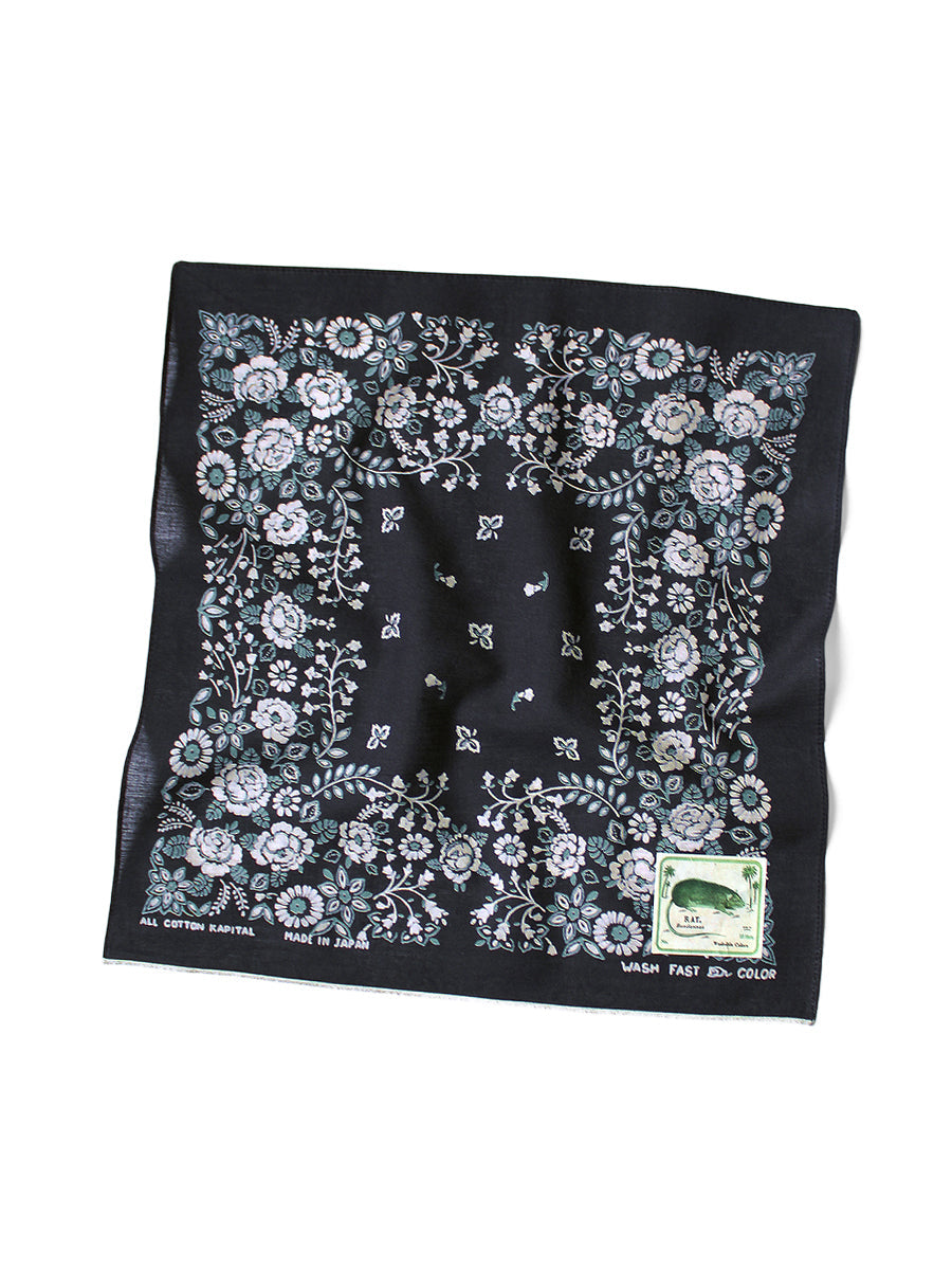 Kapital Selvedge Bandana (Churchill Garden) small