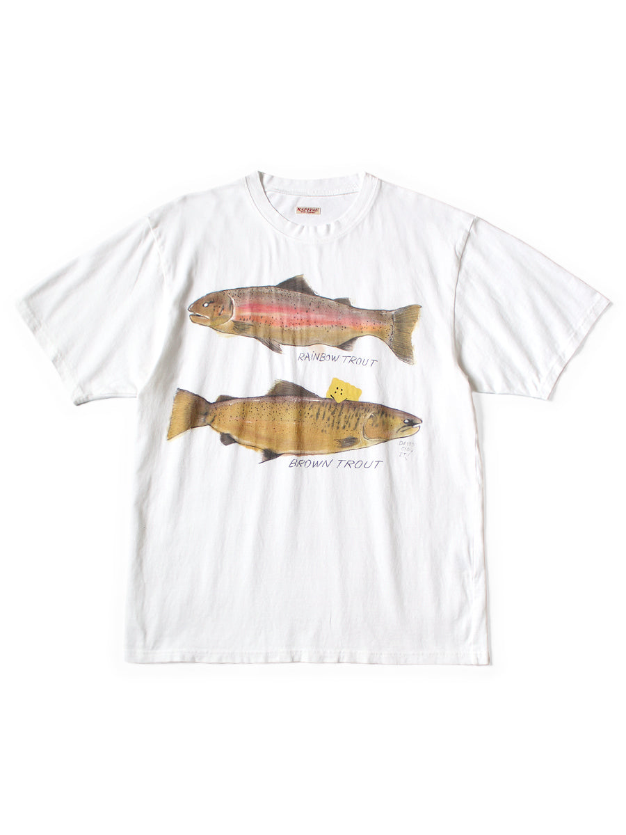 Kapital 20 Jersey Crew T-shirt (Two Trout, Peckish Rainbow) Tee