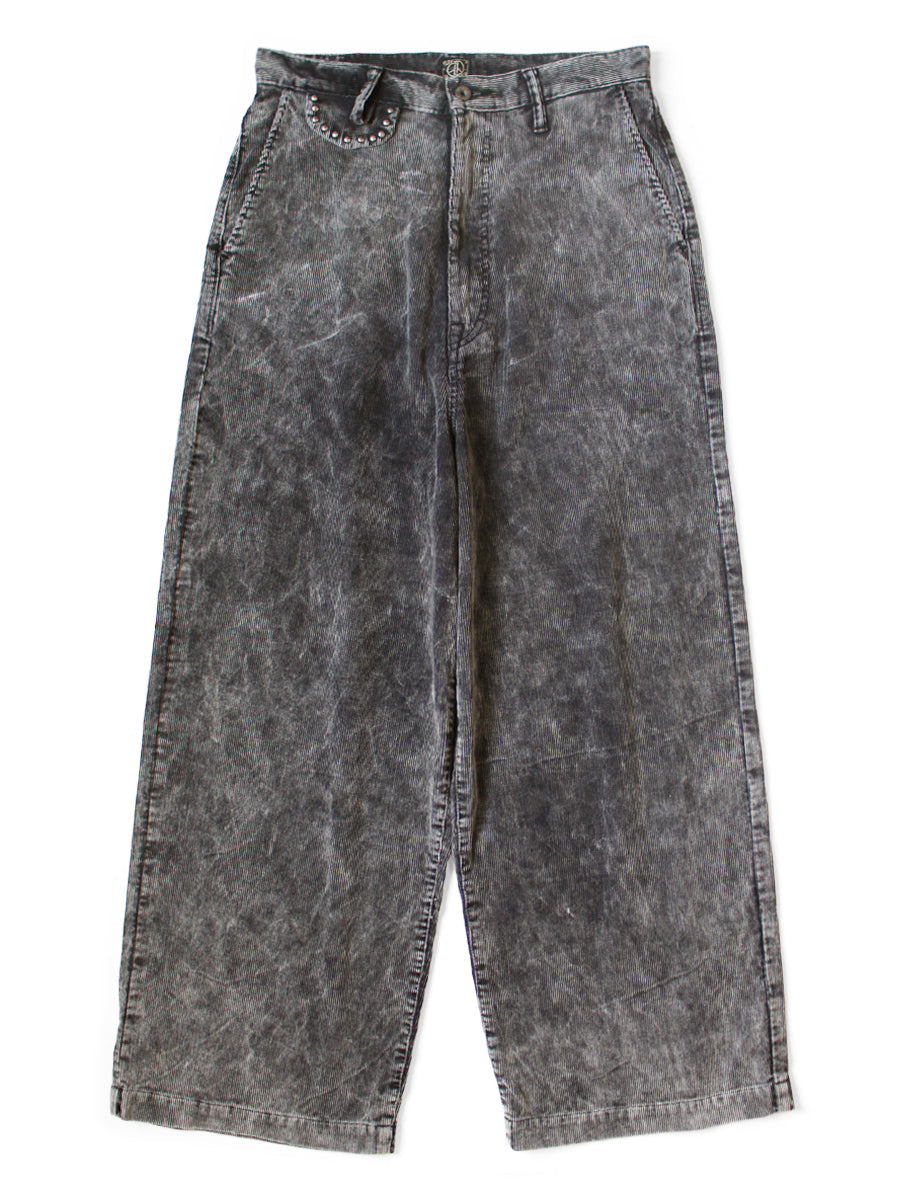 Kapital 14W Corduroy Boogie Dayport Baggy Pants (Dirty Dyed)