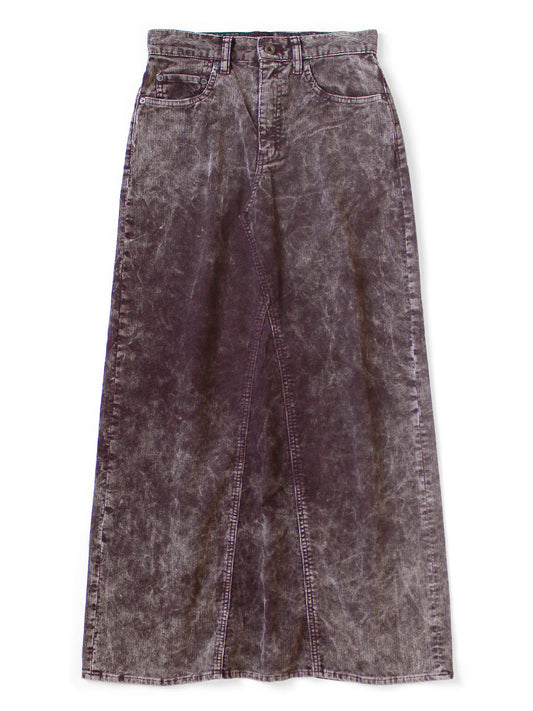 Kapital 14W Corduroy Pencil Skirt (Dirty Dyed)