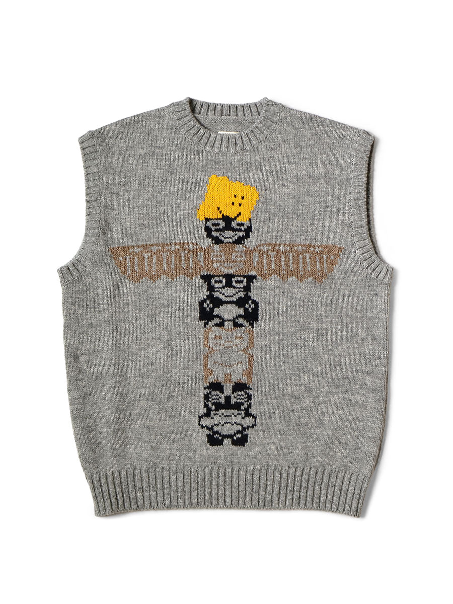 Kapital 5G Wool Peckish Totem Pole Vest