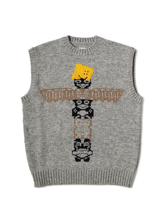 Kapital 5G Wool Peckish Totem Pole Vest