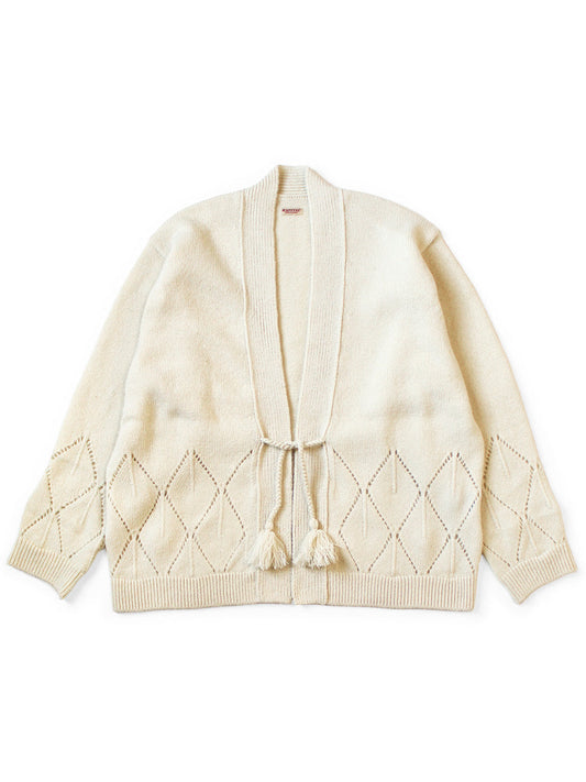 Kapital 5G Wool Needle-Punched Argyle Cardigan