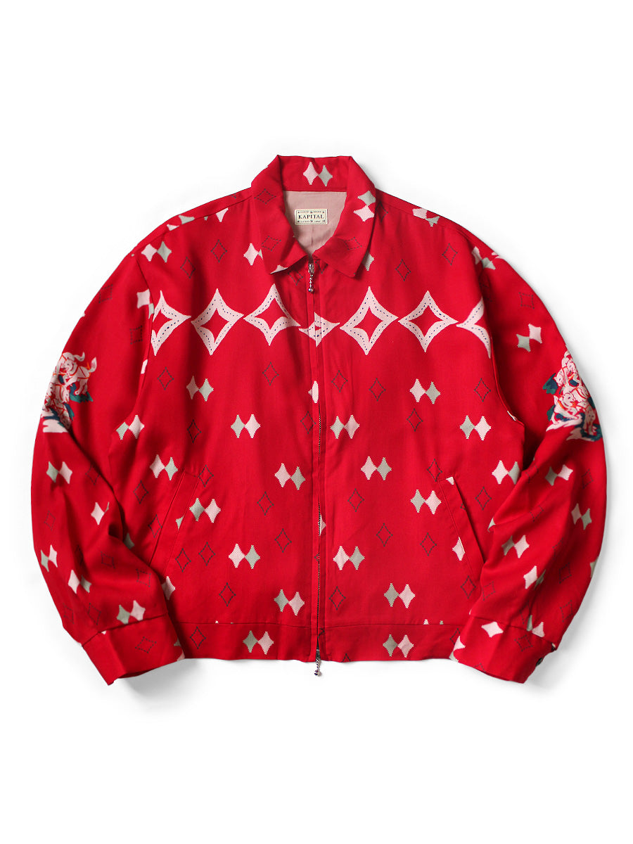 Kapital Rayon Twill Ainu Mosir Print Drizzler Jacket