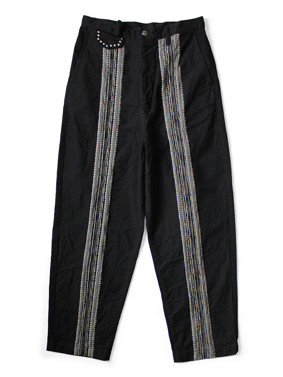Kapital 12oz Arrow Pattern Jacquard Denim Nîmes Pants