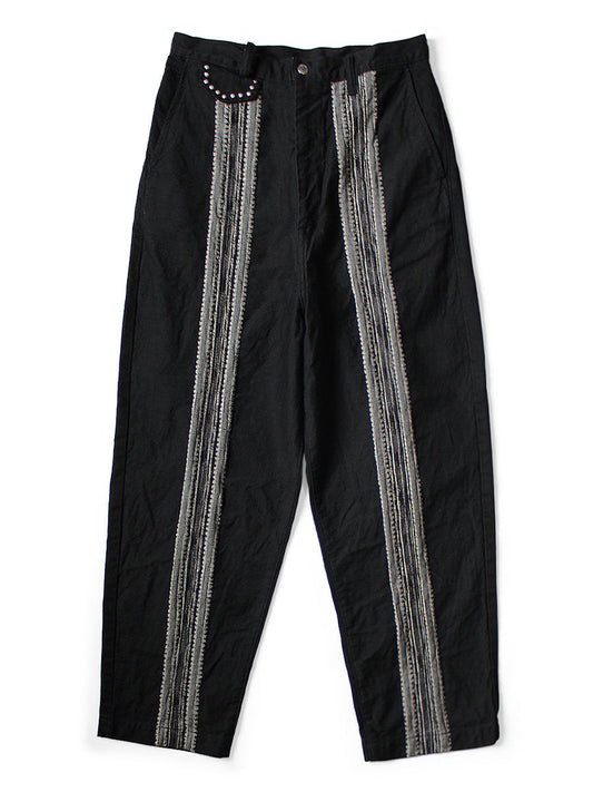 Kapital 12oz Arrow Pattern Jacquard Denim Nîmes Pants