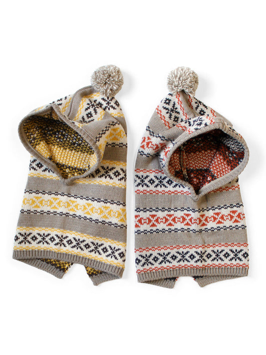 Kapital 5G Wool Yellowknife Fair Isle Balaclava Hat