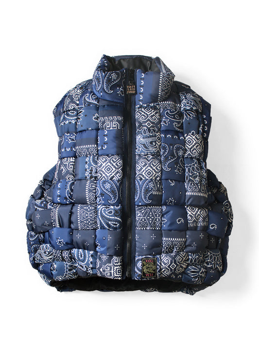 Kapital Bandana Transfer Nylon KEEL Weaving Vest