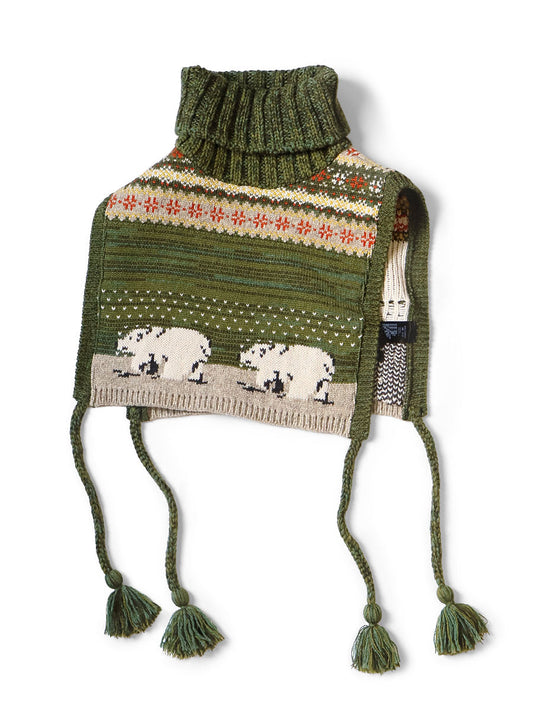 Kapital 5G Wool Polar Bear High Neck Scarves