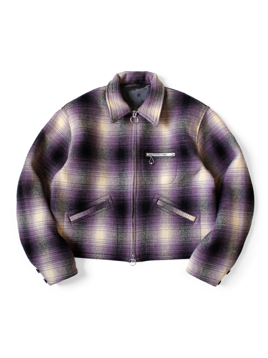 Kapital Vintage Wool Shadow Check Hunting Drizzler Jacket