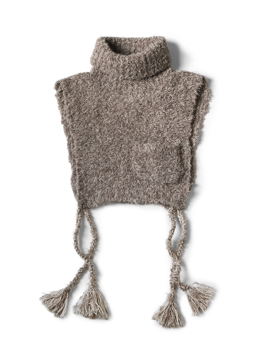 Kapital 3G Shaggy Knit High Neck Vest