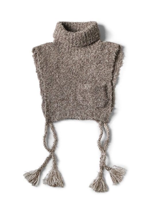 Kapital 3G Shaggy Knit High Neck Vest