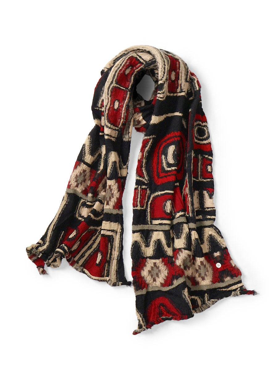 Kapital Felted Wool Alaska-Raven HAPPY Scarf