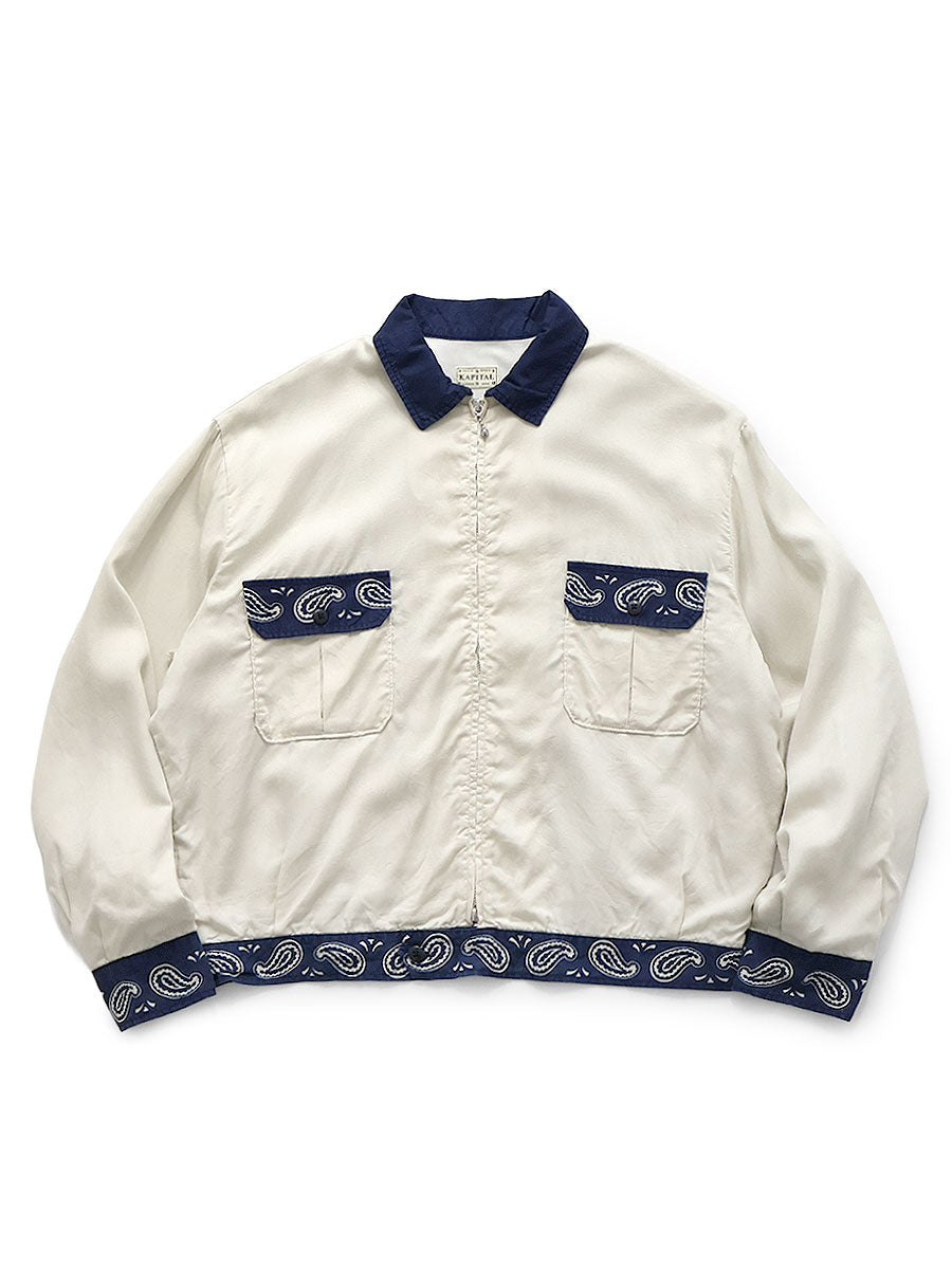 Kapital Rayon Twill 2-Tone Drizzler Jacket (Pecos Paisley)