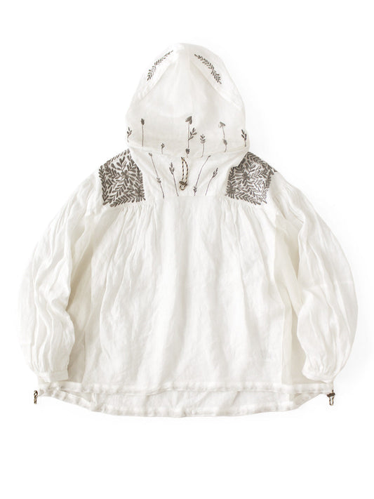 Kapital Linen Baguanorac with Latvian Embroidery Jacket