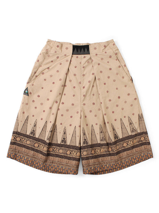 Kapital 40/2 Combed Weather Fabric, Sarasa Pattern, Easy Rice Jaws Pants
