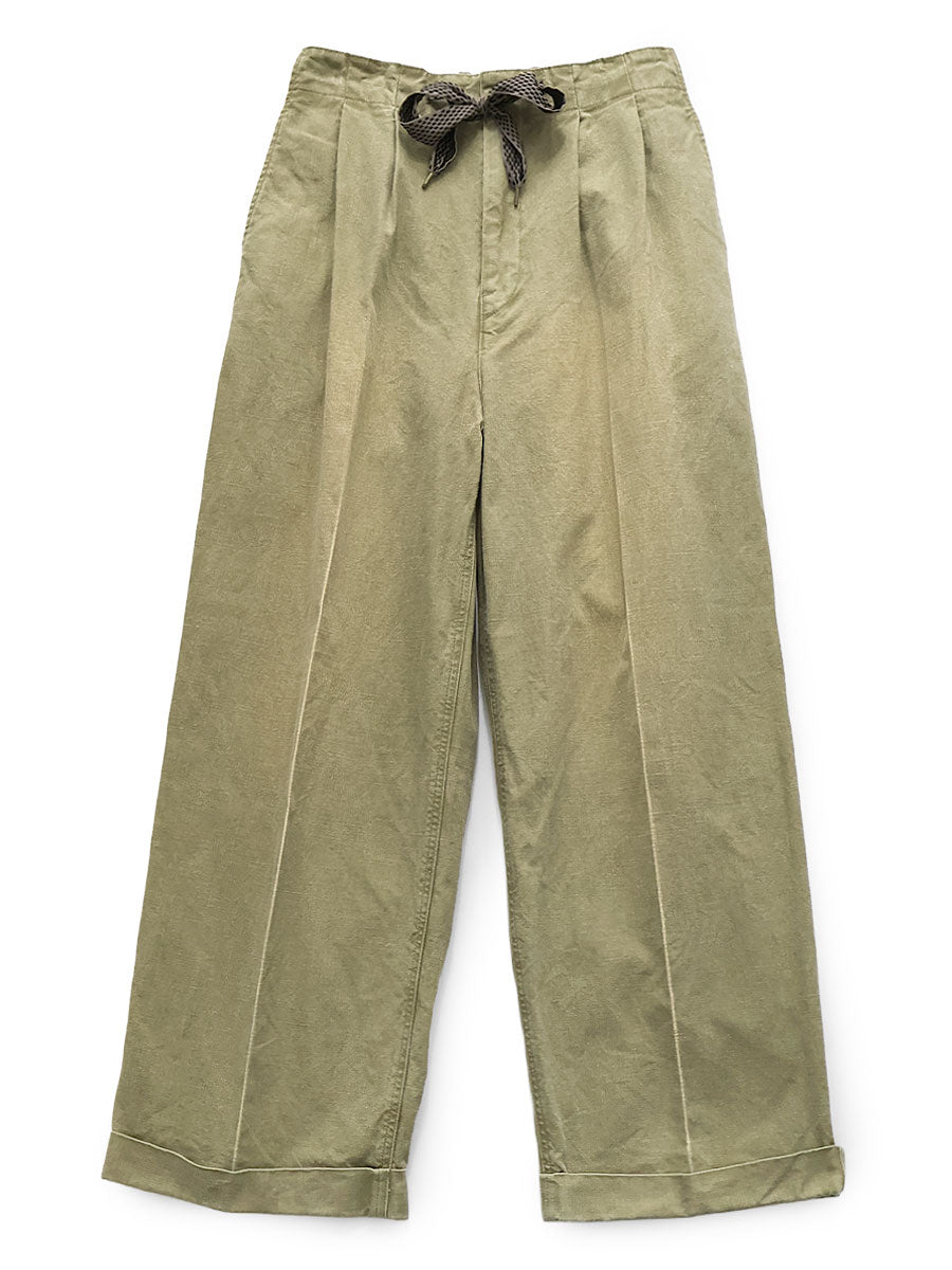 Kapital Canvas Easy Trousers (Center Pleated) Pants