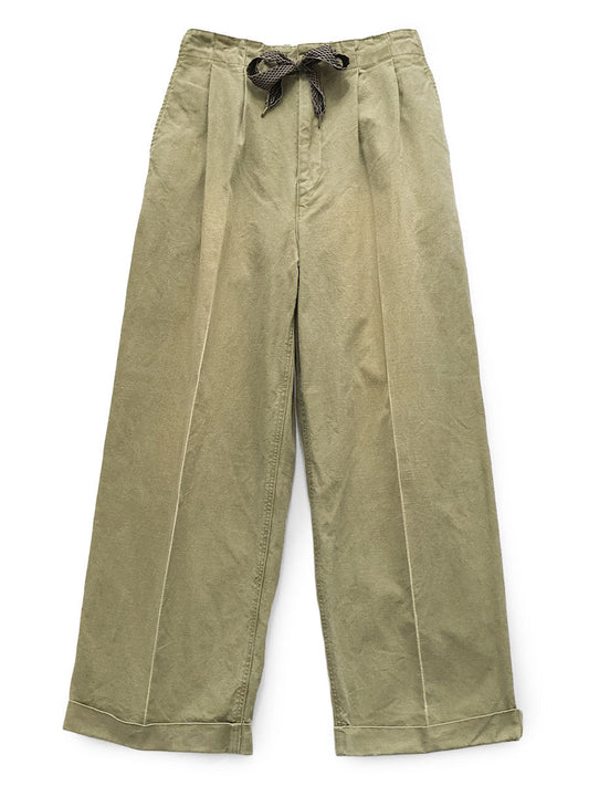 Kapital Canvas Easy Trousers (Center Pleated) Pants