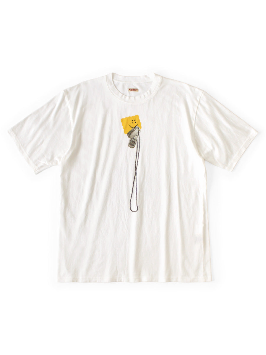 Kapital 20/- Jersey Crew Neck Tee (PECKISH Dog Tag Print)