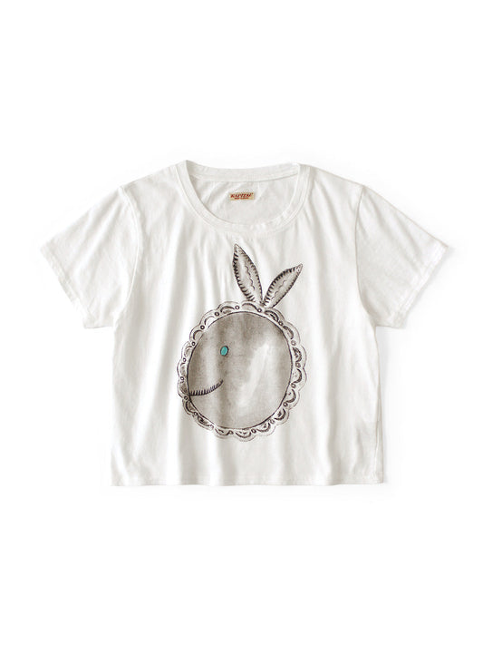 Kapital 20/- Jersey Cropped T-shirt (BIG Concho CONEYBOWY print) Tee women