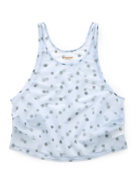 Kapital Sheer Jersey Tank Top with Small Pattern Tee women