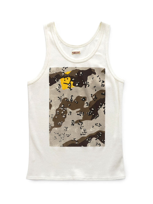 Kapital 60/2 Bear Teleco Tank Top (PECKISH Chocolate Chip Camo Print) Tee