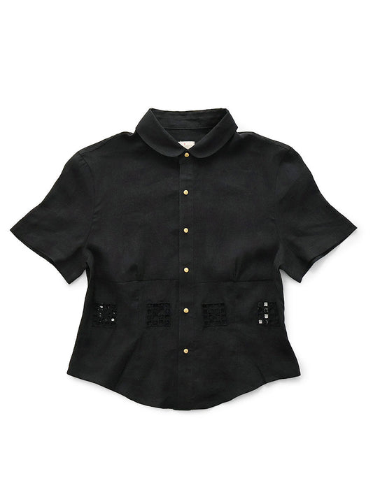 Kapital Linen Drawnwork A Cappella Blouse tee women