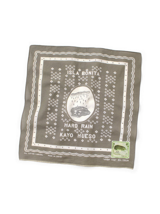 Kapital fastcolor Selvedge Bandana (Polka Dot Hard Rain) 15x15