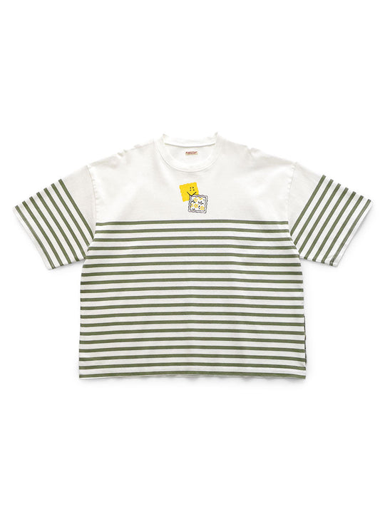 Kapital Panel Border Jersey BOX-T (PECKISH RAINBOWY print) Tee
