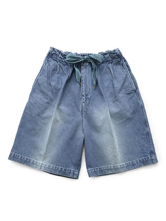Kapital 14oz Denim Easy Short Pants (Center Pleat)