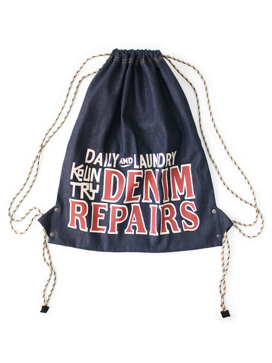 Kapital 8oz Denim Knapsack (DENIM REPAIRSpt) Bag