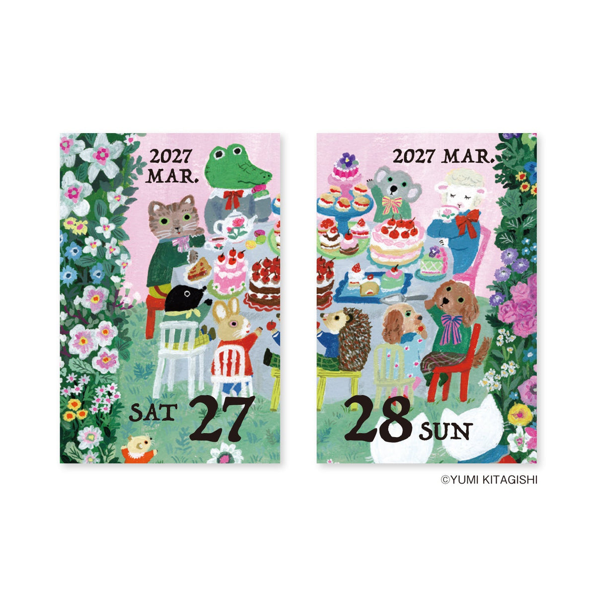 Yumi Kitagishi Mini Daily Tear-Off Calendar