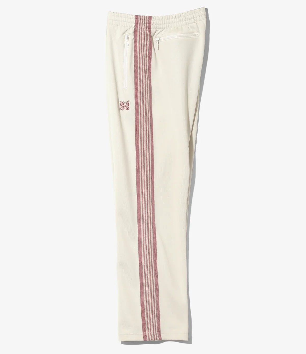 NEEDLES Light Beige Side Stripe Detail Track Pants