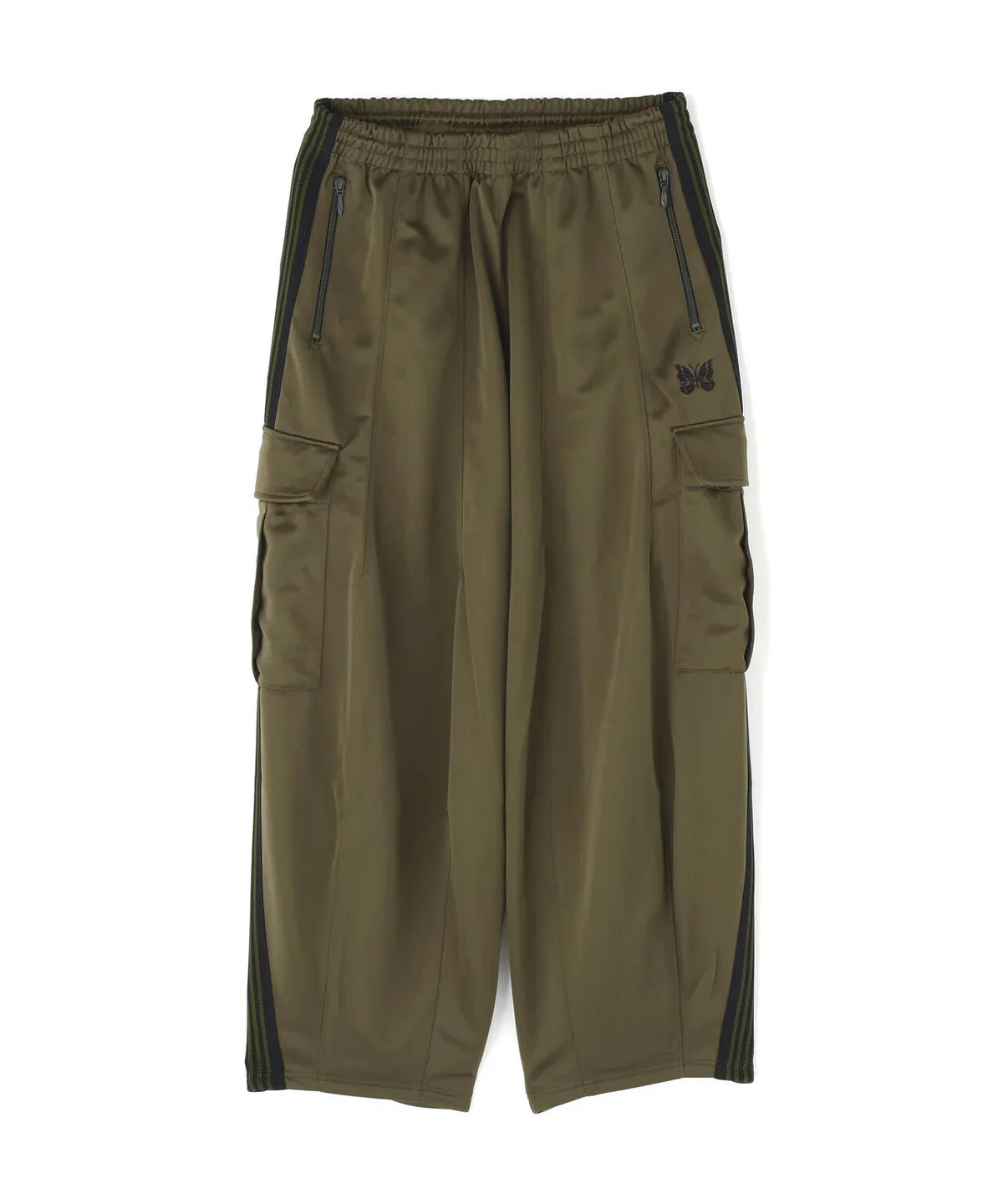 Needles BEAVER H.D. Track Pants BDU Olive with Cargo Pocket